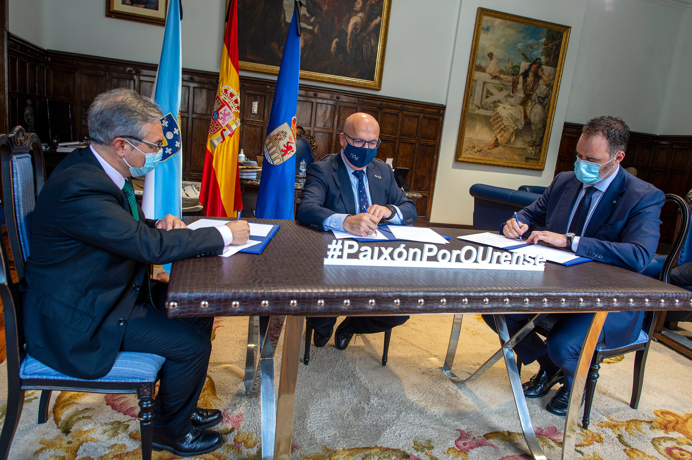 Deputación, Abanca e Concello de Pereiro de Aguiar cooperan no apoio á natalidade Deputación, Abanca e Concello de Pereiro de Aguiar cooperan no apoio á natalidade