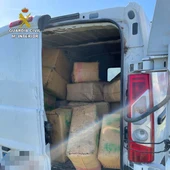Furgoneta cargada de 1.000kg de hachís hallada en Punta Umbría Furgoneta cargada de 1.000kg de hachís hallada en Punta Umbría