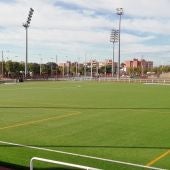 Un campo de fútbol césped artificial en Elche.