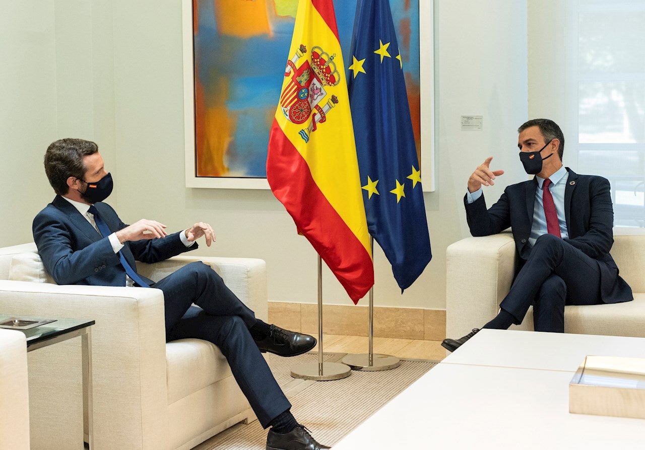 Pedro Sánchez telefonea a Pablo Casado para retomar la renovación del Poder Judicial Pedro Sánchez telefonea a Pablo Casado para retomar la renovación del Poder Judicial