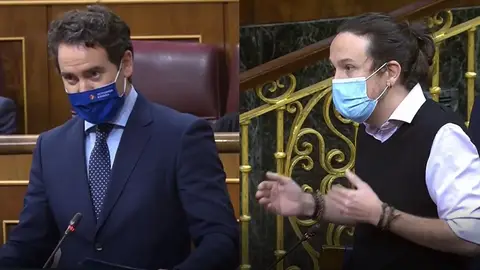 Teodoro García Egea y Pablo Iglesias Teodoro García Egea y Pablo Iglesias