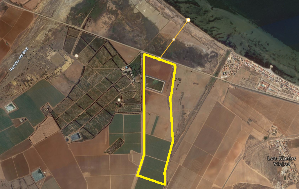 Pacto por el Mar Menor denuncia fincas de regadío intensivo a menos de 1500 metros del Mar Menor Pacto por el Mar Menor denuncia fincas de regadío intensivo a menos de 1500 metros del Mar Menor
