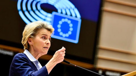La presidenta de la Comisi&oacute;n Europea, Ursula von der Leyen