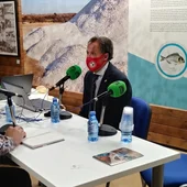 José María Román, durante la entrevista José María Román, durante la entrevista