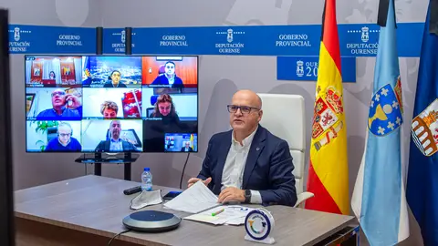 A Deputación destina 221.000 € a obras e servizos para concellos e entidades Manuel Baltar na reunión da Xunta de Goberno