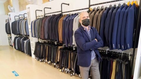 Pep Nolla, copropietario junto a su hermano de la tienda de moda hombre &#39;José Nolla&#39;, en Palma