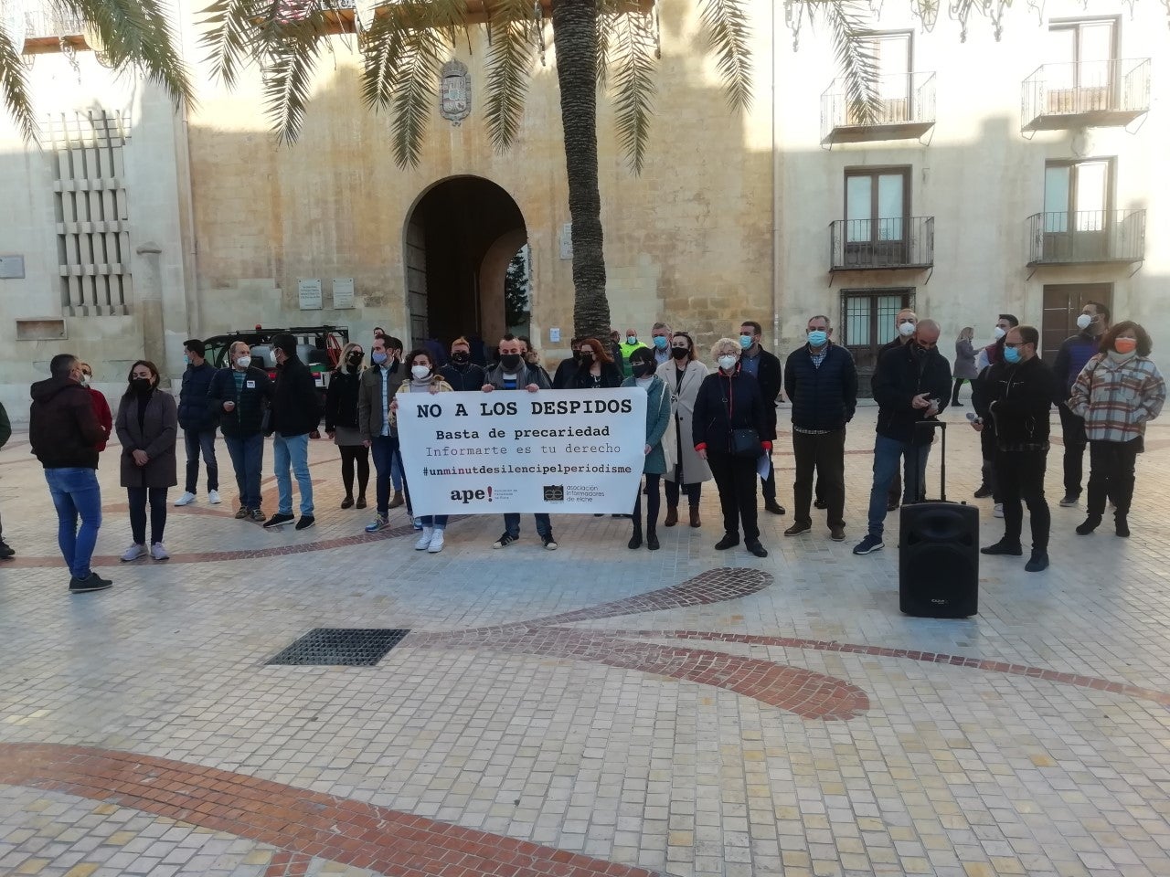 Las asociaciones de periodistas de Elche se movilizan contra los despidos en el sector y la precariedad en la profesión Las asociaciones de periodistas de Elche se movilizan contra los despidos en el sector y la precariedad en la profesión