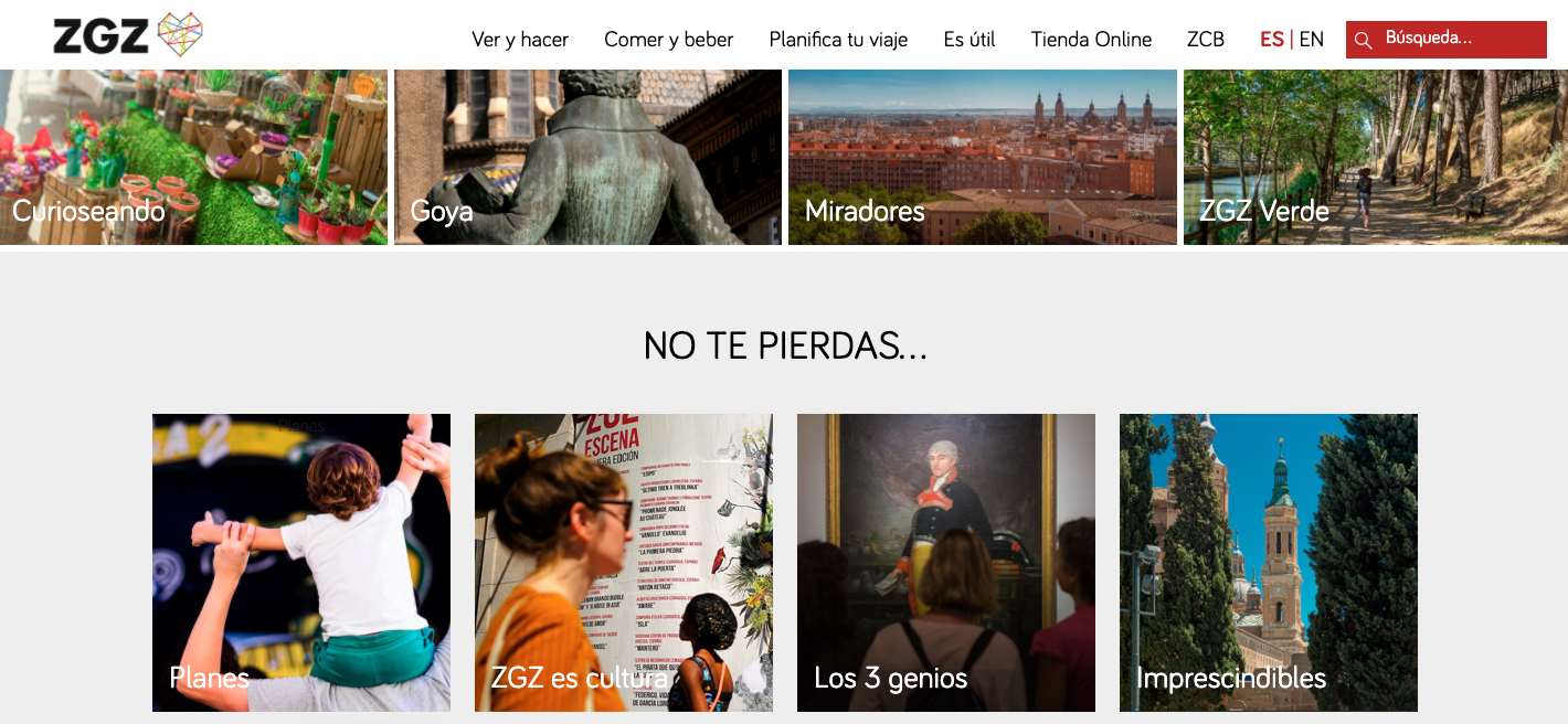 Redescubre Zaragoza con la nueva web de Turismo Redescubre Zaragoza con la nueva web de Turismo