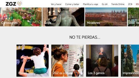 Nueva web Zaragoza Turismo