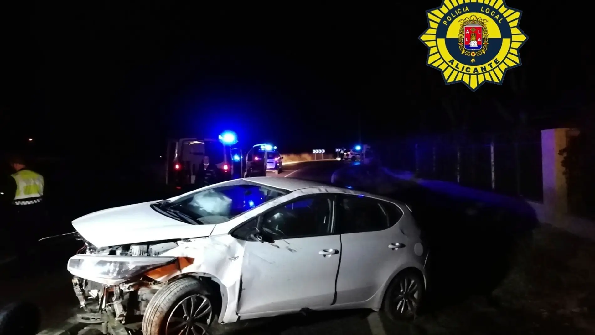 Accidente en la carretera de La Alcoraya