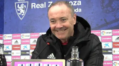 El entrenador del Real Zaragoza, Juan Ignacio Martínez. El entrenador del Real Zaragoza, Juan Ignacio Martínez.
