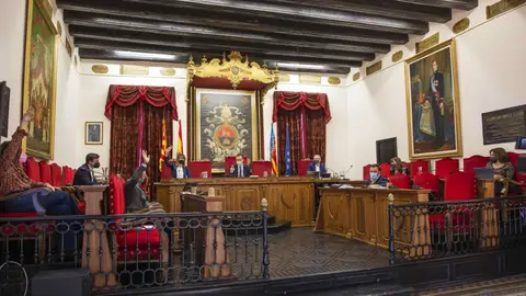 Pleno municipal de diciembre de 2020 en Elche. Pleno municipal de diciembre de 2020 en Elche.