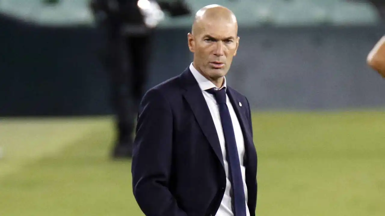 Zidane, durante un partido