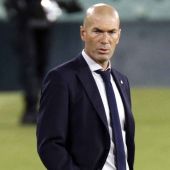 Zidane, durante un partido