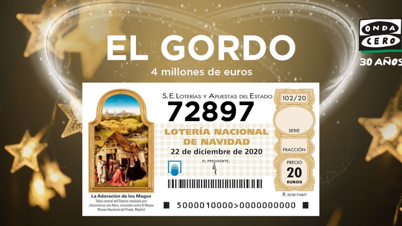 72 897 Premio Gordo Del Sorteo De La Lotería De Navidad Onda Cero Radio