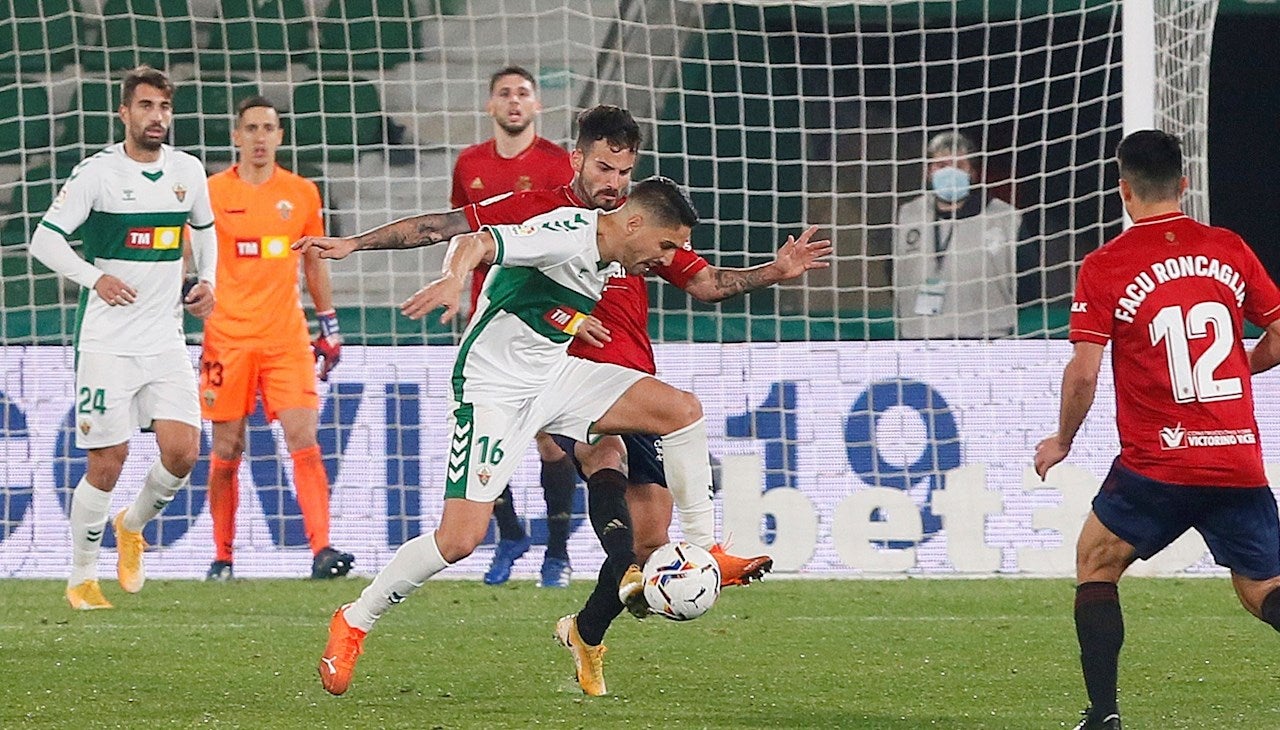 Goles del Elche 2 - 2 Osasuna: Se reparten los puntos en el Martínez Valero Goles del Elche 2 - 2 Osasuna: Se reparten los puntos en el Martínez Valero