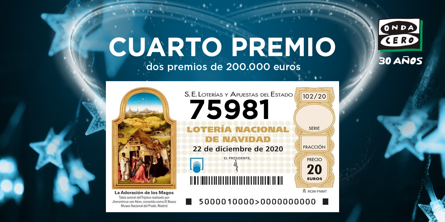 Vendido en Artà y Son Ferrer el 75.981, cuarto premio del Sorteo de Navidad Vendido en Artà y Son Ferrer el 75.981, cuarto premio del Sorteo de Navidad