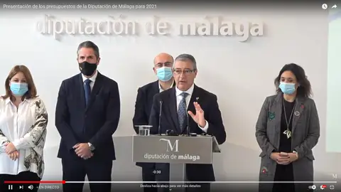 Francisco Salado, presidente de la Diputación Presentación de los presupuestos provinciales