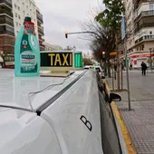 Un taxi, en Cádiz Un taxi, en Cádiz