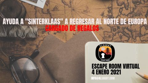 cartel anunciador del escape room virtual 