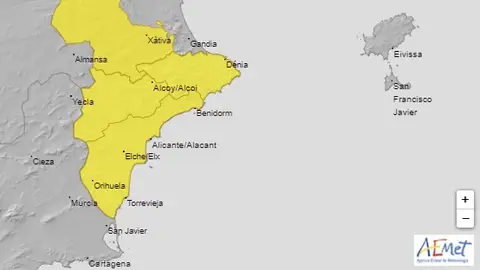 La Aemet ha activado en Elche, Crevillent y Santa Pola el aviso amarillo por posibilidad de vientos de hasta 70 kilómetros por hora. La Aemet ha activado en Elche, Crevillent y Santa Pola el aviso amarillo por posibilidad de vientos de hasta 70 kilómetros por hora.