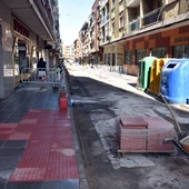 Obras en la calle Cardenal Monescillo Obras en la calle Cardenal Monescillo