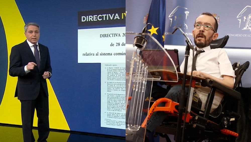 Echenique carga contra Vicente Vallés: "Manipuló las palabras de Pablo Iglesias" Echenique carga contra Vicente Vallés: "Manipuló las palabras de Pablo Iglesias"