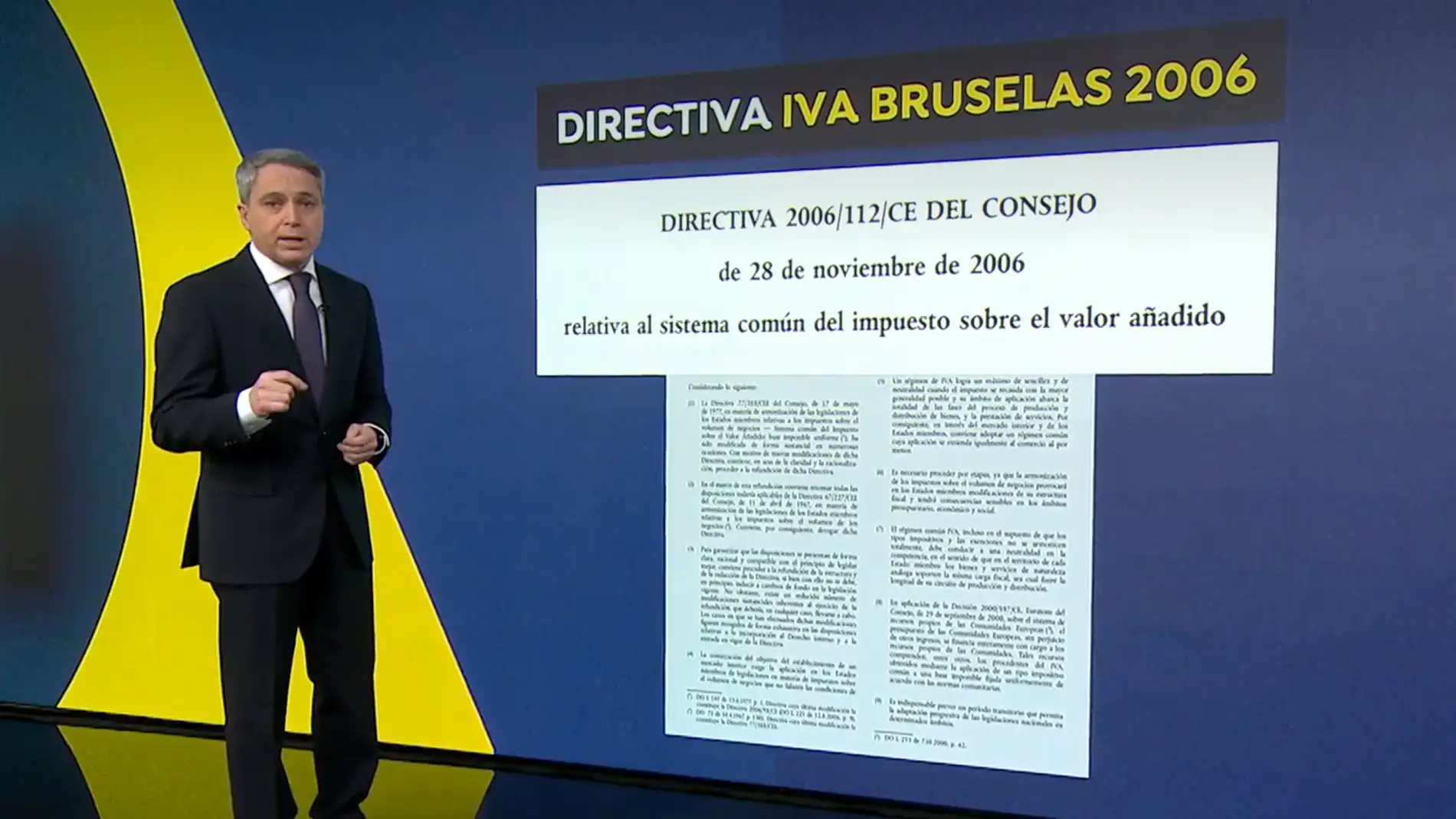 Vicente Vallés desmonta las palabras del Gobierno sobre el IVA de la luz con un documento exclusivo
