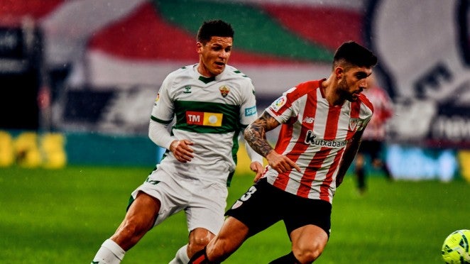 Guido Carrillo tiene abierta la puerta de salida en el Elche Guido Carrillo tiene abierta la puerta de salida en el Elche