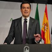 El presidente de la Junta de Andalucía, Juan Manuel Moreno