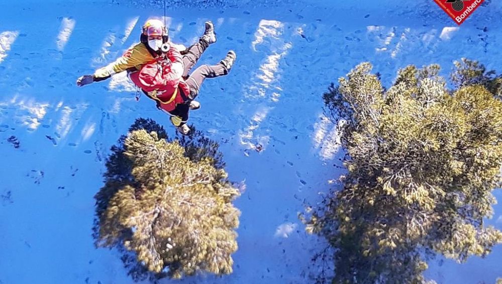 Rescate de la senderista 