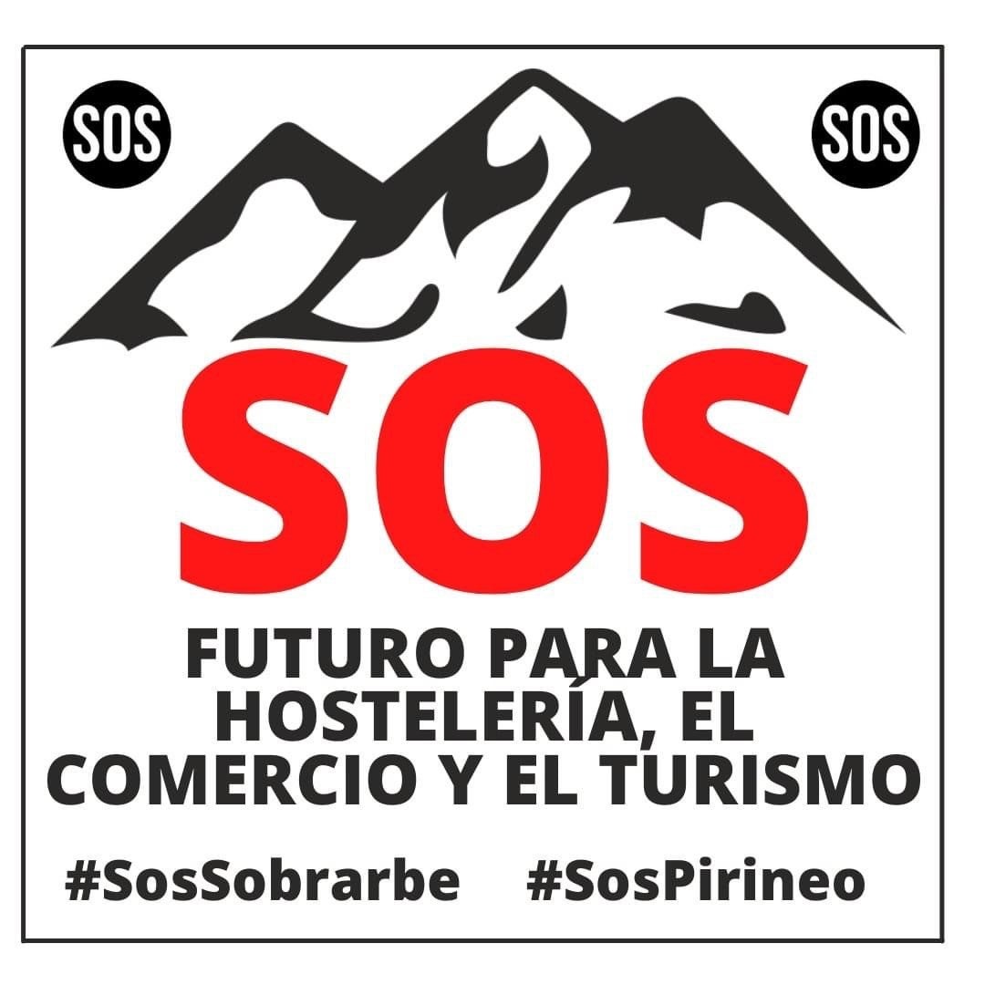 El Sobrarbe se moviliza en coche contra las restricciones El Sobrarbe se moviliza en coche contra las restricciones