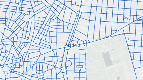Mapa de calles cortadas y calles limpias de nieve en Madrid hoy martes ...