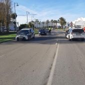 Control policial a la entrada de San Fernando