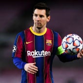 Leo Messi, expulsado ante el Athletic