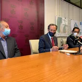 Instantes de la presentación a los medios Instantes de la presentación a los medios