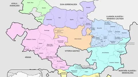 Mapa de Álava Mapa de Álava