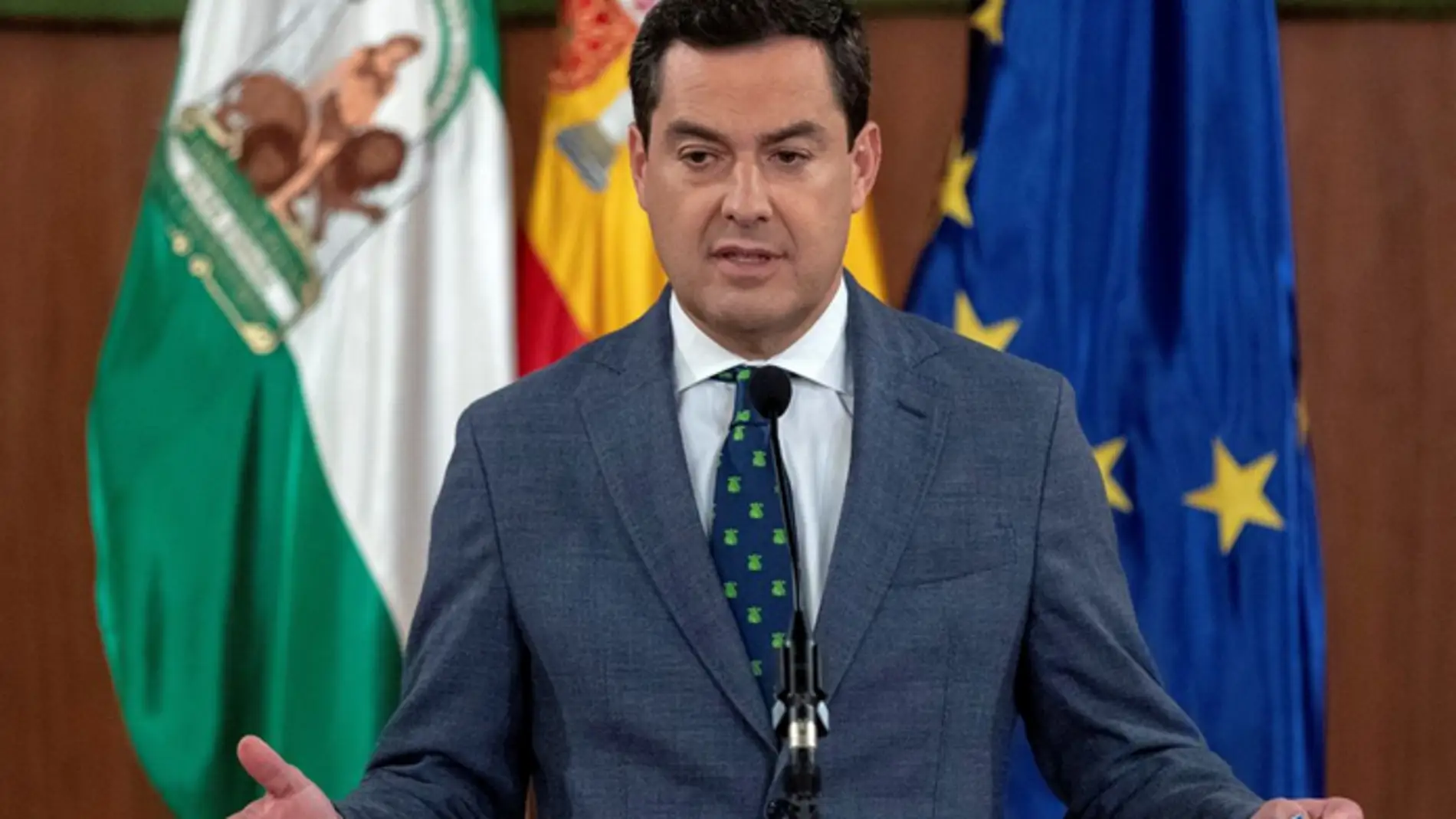 El presidente de la Junta, Juanma Moreno, en una imagen de archivo El presidente de la Junta, Juanma Moreno, en una imagen de archivo