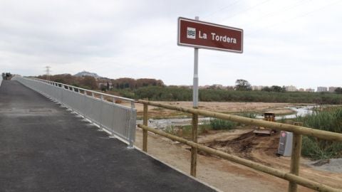 Imatge del nou pont que s’ha aixecat entre Blanes i Malgrat de Mar després del temporal Glòria Imatge del nou pont que s’ha aixecat entre Blanes i Malgrat de Mar després del temporal Glòria