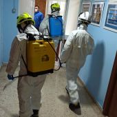 Un equipo de desinfección actúa en AFANAS Cádiz