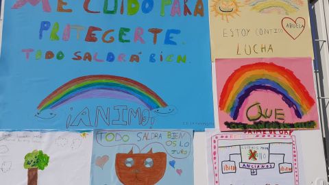 Uno de los murales