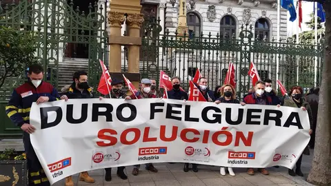 Protestas sindical por Duro Felguera La firma está en situación "delicada"