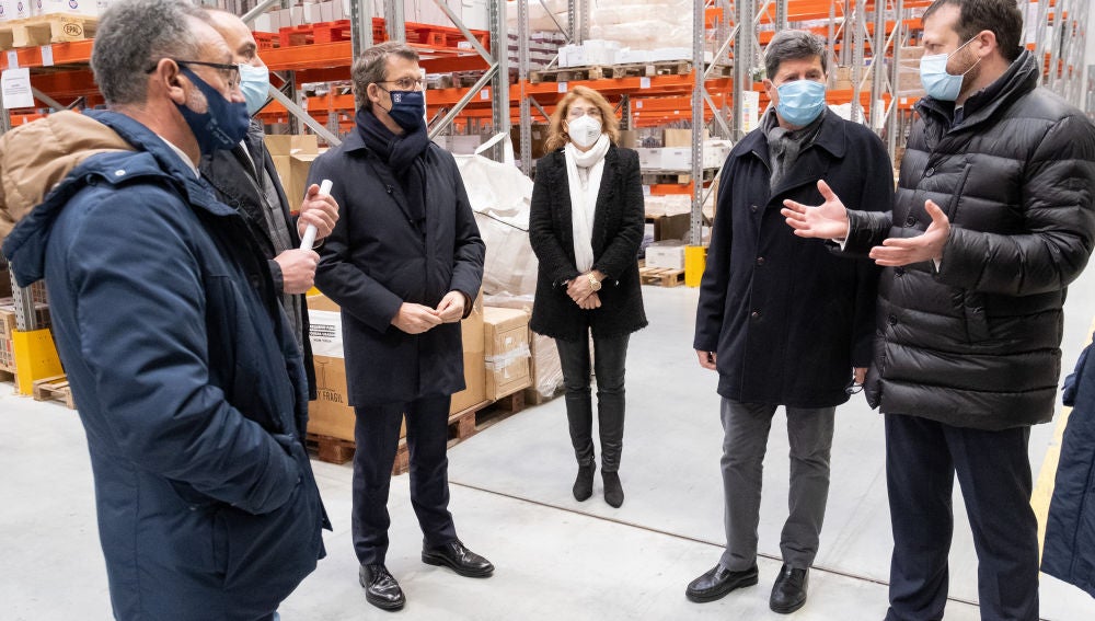 Nuñez Feijoo na inaguración das instalacions do Grupo Cuevas