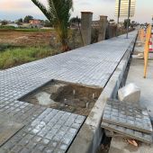 Continúan las obras de urbanización de la carretera del Molino Viejo