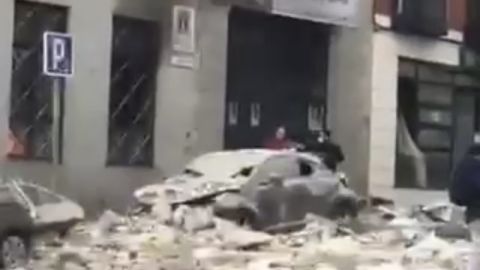 Aspecto de la calle Toledo nada m&aacute;s ocurrir el suceso