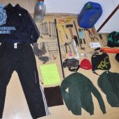 Objetos intervenidos por la Policía Nacional de Ciudad Real