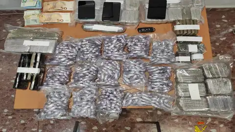 Parte de la droga intervenida en las operaciones Parte de la droga intervenida en las operaciones