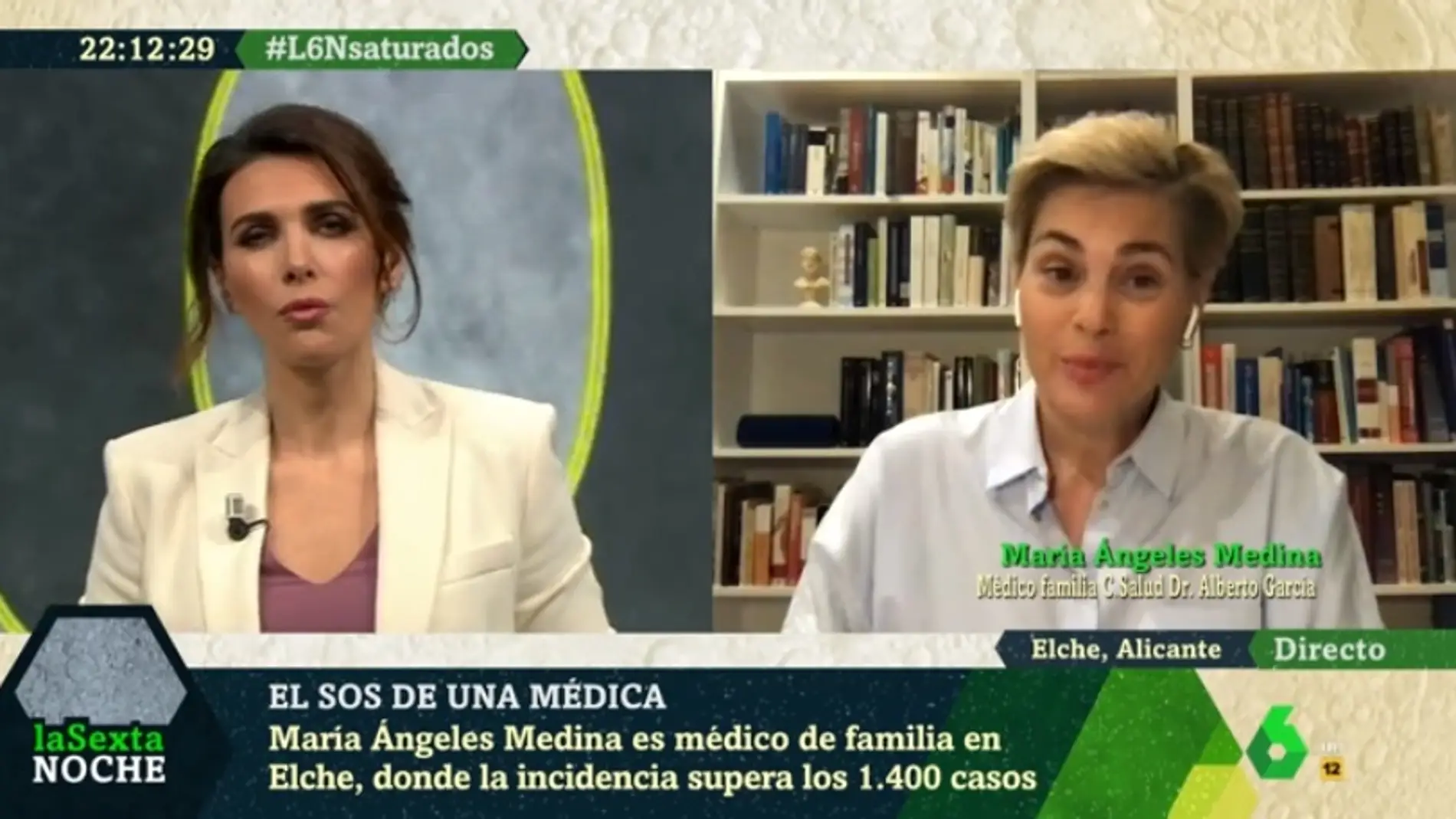 Entrevista en 'LaSexta Noche' a María Ángeles Medina.