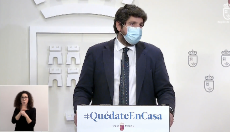 López Miras: "Pedreño pedirá a la Agencia de Protección de Datos que le autorice a publicar la lista de vacunados" López Miras: "Pedreño pedirá a la Agencia de Protección de Datos que le autorice a publicar la lista de vacunados"