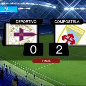 Deportivo 0 Compostela 2
